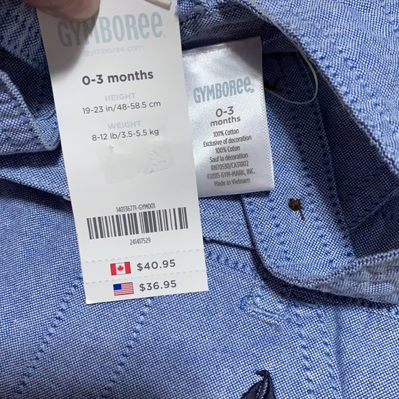 Gymboree 0-3 months set sailboat print - Picture 4 of 8